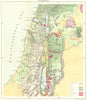 ISRAEL. Palestine geological 1883 old antique vintage map plan chart