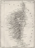 FRANCE. Corsica 1878 old antique vintage map plan chart