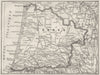 LANDES. Landes 1878 old antique vintage map plan chart