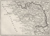 VENDÉE. Vendee 1878 old antique vintage map plan chart