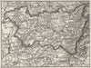 VOSGES. Vosges 1878 old antique vintage map plan chart