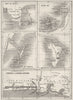 MADAGASCAR. Nossi-Be, Mayotte, Baie Goree, Ste Marie, D'Assinie Bassam 1878 map
