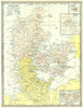 DENMARK. Bornholm. Copenhagen environs. Iceland 1907 old antique map chart