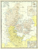 DENMARK. Bornholm. Copenhagen environs. Iceland 1907 old antique map chart