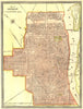 DETROIT town/city plan. Michigan 1907 old antique vintage map chart
