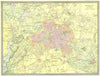 BERLIN town/city plan. Spandau. Germany 1907 old antique map chart
