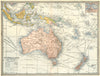 AUSTRALASIA. Australia New Zealand East Indies Steamship routes. Sydney 1907 map