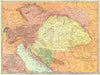 AUSTRIA-HUNGARY. Bosnia Dalmatia Galicia Bohemia Tyrol. Vienna inset 1907 map