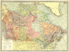 DOMINION OF CANADA. Postage stamp Manitoba 1907 old antique map plan chart