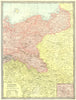 EASTERN GERMANY. Breslau/Wroclaw environs inset. Prussia 1907 old antique map