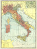 ITALY. Inset Rome environs 1907 old antique vintage map plan chart