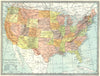 United States. Indian Territory 1907 old antique vintage map plan chart
