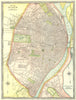 ST LOUIS town/city plan. Missouri 1907 old antique vintage map chart
