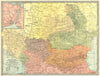 BALKANS. Montenegro Bulgaria Servia Roumania Wallachia Moldavia 1907 map