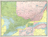 ONTARIO & QUEBEC. Toronto Quebec City & Montreal environs plans 1907 old map
