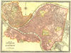 PITTSBURG & ALLEGHENY town/city plan. Pennsylvania 1907 old antique map chart