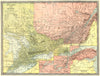 ONTARIO & QUEBEC. Inset Toronto Quebec City & Montreal environs 1907 old map