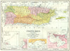 PUERTO RICO, Vieques & Culebra. San Juan plan. 'Porto Rico' 1907 old map