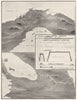 PANAMA CANAL & NICARAGUA ship transit routes compared 1907 old antique map