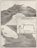 PANAMA CANAL & NICARAGUA ship transit routes compared 1907 old antique map