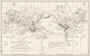 Map showing Seismic and Volcanic areas of the Earth's surface 1907 old