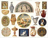 DECORATIVE. Pottery(glazed earthenware of antique origin) 1907 old print