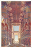 EGYPT. Hall of columns in the temple of Karnak(Restored) 1907 old print