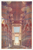 EGYPT. Hall of columns in the temple of Karnak(Restored) 1907 old print