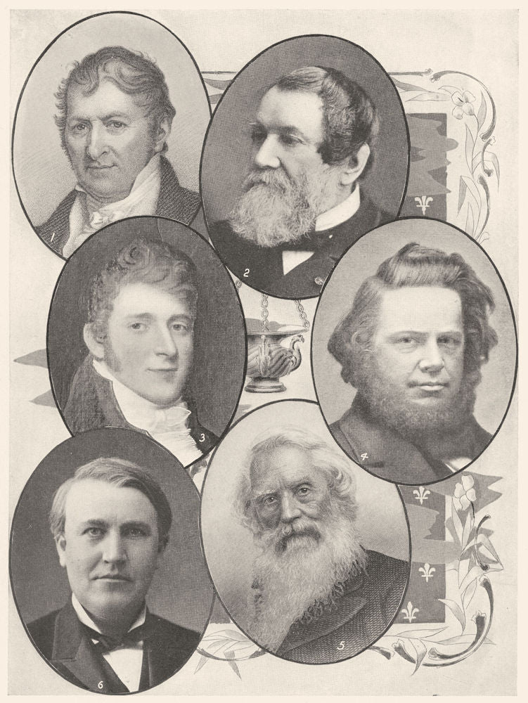 AMERICAN INVENTORS. Whitney Cyrus McCormick Fulton Elias Howe Morse ...