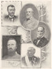 USA. Grant; Robert E Lee; Sherman; Stonewall Jackson; Sheridan 1907 old print