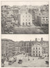 RHODE ISLAND. Providence; 1 Market Sq, 1844; 2 Square1903 1907 old print
