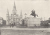 LOUISIANA. New Orleans; Jackson Square and Cathedral 1907 old antique print