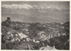 INDIA. Darjeeling, India, showing the Himalaya Mountains 1907 old print