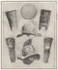 ITALY. Pompeii; Helmets, shields, gauntlets; Gladiators Barracks 1907 print