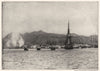 HAWAII. The Harbor of Honolulu 1907 old antique vintage print picture