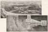 WASHINGTON DC. City making; plan & Bird's-Eye a Planned arrangement 1907 print