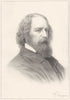 POETS. Alfred Tennyson 1907 old antique vintage print picture