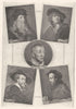 ARTISTS. Vinci; Rembrandt; Guido Reni; Rubens; Correggio 1907 old print