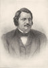 AUTHORS. Honore de Balzac 1907 old antique vintage print picture