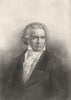 MUSIC. Beethoven 1907 old antique vintage print picture