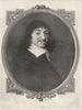 PHILOSOPHY. Rene Descartes 1907 old antique vintage print picture