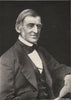 AUTHORS. Ralph Waldo Emerson 1907 old antique vintage print picture