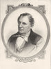 AUTHORS. James Fenimore Cooper 1907 old antique vintage print picture