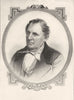 AUTHORS. James Fenimore Cooper 1907 old antique vintage print picture