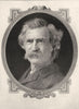 AUTHORS. Samuel Langhorne Clements(Mark Twain) 1907 old antique print picture