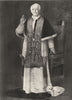 CLERGY. Pope Leo XIII 1907 old antique vintage print picture