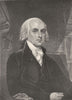 JAMES MADISON. 4th President of the United States 1907 old antique print