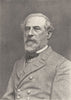 GEN ROBERT E LEE. General Robert E Lee 1907 old antique vintage print picture