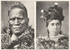 NEW ZEALAND. Native types; Maori King-Waitaka tribe 1907 old antique print