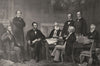 USA. Signing the Emancipation Proclamation 1907 old antique print picture